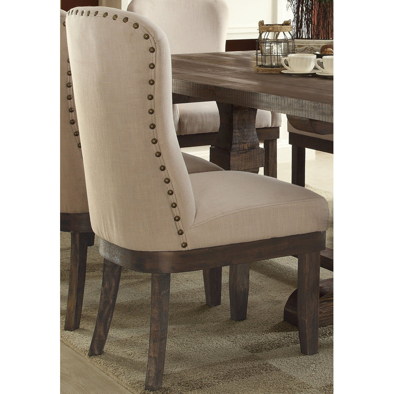 Aralynn 21'' H Linen Upholstered Side Chair
