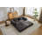 Boneless Compression Sofa,Convertible Floor Sofa Bed With Fixed-Shape Frame, Loveseats Boneless Modular Sectional Sofa,No Assembly Required,Chenille Fabric,For Living Room Bedroom-983088825
