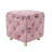 Mosinak Velvet Side Chair Dining Chair, Velvet Upholstered Ottoman, Exquisite Small End Table-144905434