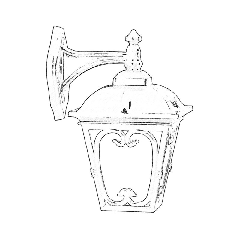 Durable Outdoor Wall Lamp, Black Finish, 12.9 x 7.9 x 9.8 inches | ABS Body with Polycarbonate Cap, E27 Socket (Max 40W), IP65 Waterproof Rating | Perfect for Traditional American Homes, Nostalgic Design