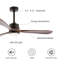 Ventilateur de plafond à hélice à DEL à 3 pales de 52 po avec télécommande et ensemble d'éclairage inclus Gatto-1251137170