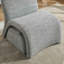 Fauteuil rembourré moderne avec repose-pieds en chenille