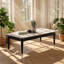 Ensemble de tables basses et de tables de bout en bois d'hévéa l 47,2 po x P 23,6 po x H 18 po Mobilya