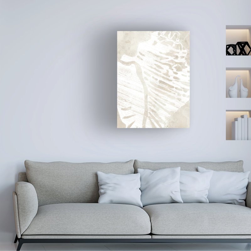 «June Erica Vess», «Linen Tropical Silhouette III», art sur toile, H 24 po x l 18 po x P 2 po