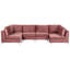 Anaja 6 Seater Velvet Large Corner Sofa -1201685215