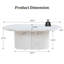Table basse ovale simple à plateau en marbre-1014966809
