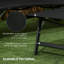Chaise longue d'extérieur, 2 pièces avec roulettes
