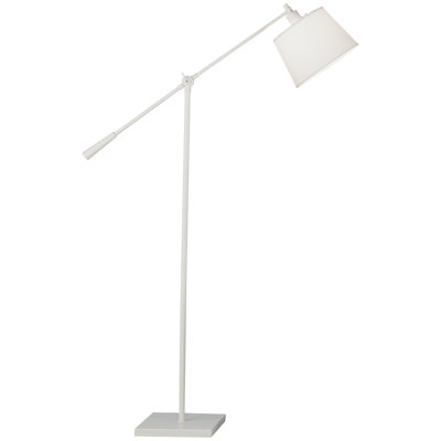 Srkashlteni Contemporary Floor Lamp - Stardust White Powder Coat Finish, Mont Blanc Parchment Shade, Medium E26 Socket, Stylish & Functional Lighting For Modern Spaces