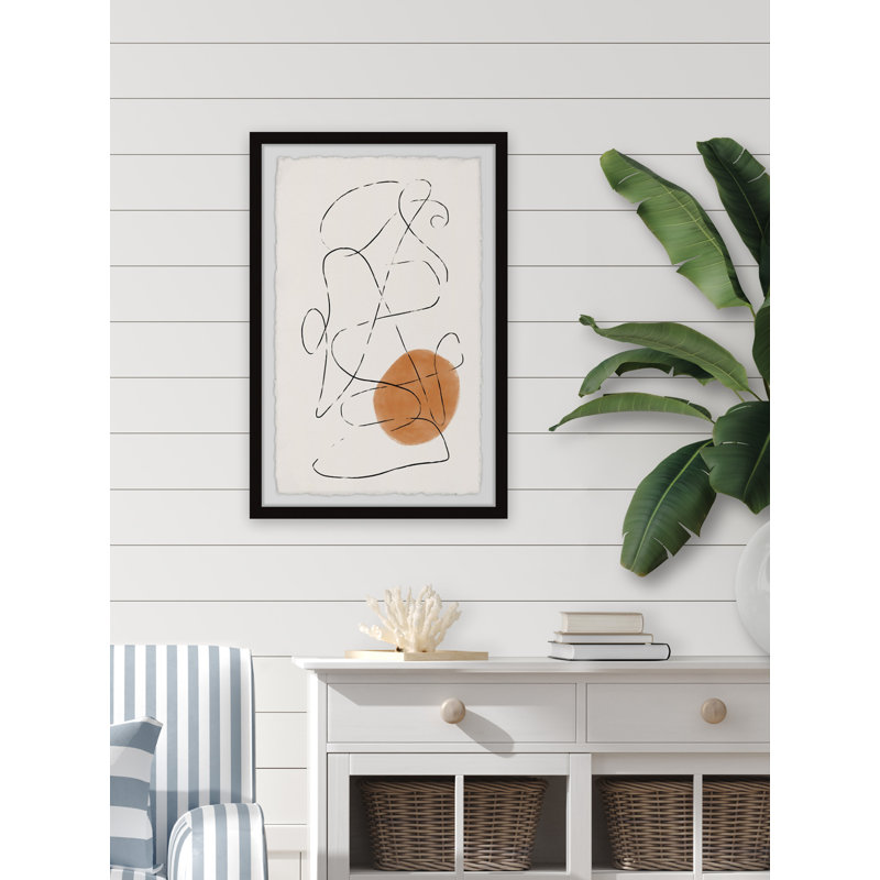 «Intersecting Lines», reproduction encadrée, H 12 po x l 8 po x P 1,5 po
