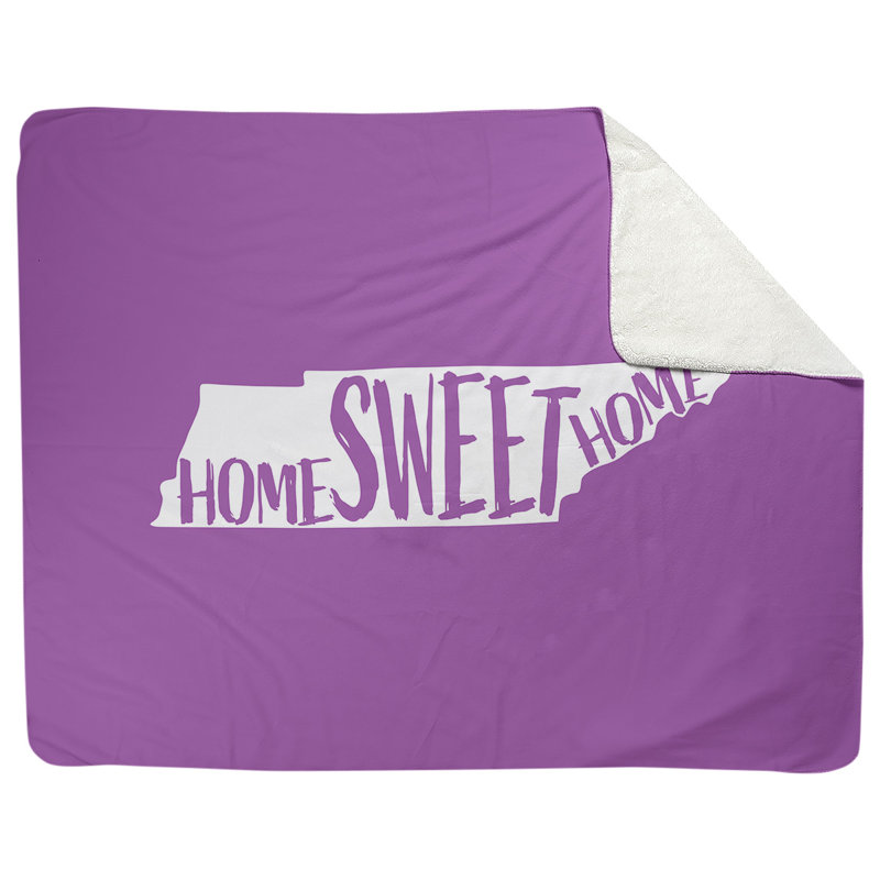 Jeté en polaires pour tennessee home, l 52,5 po x L 62,5 po, Violet