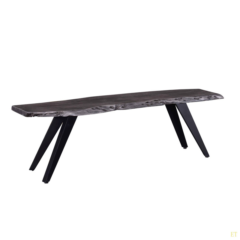 Banc de salle à manger moderne de 60 pouces, table en bois d'acacia