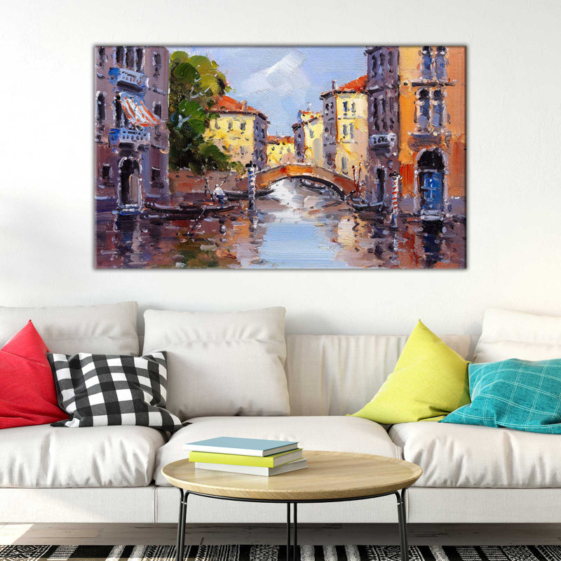 « color canal », reproduction sur toile, H 24 po x l 40 po x P 1,5 po