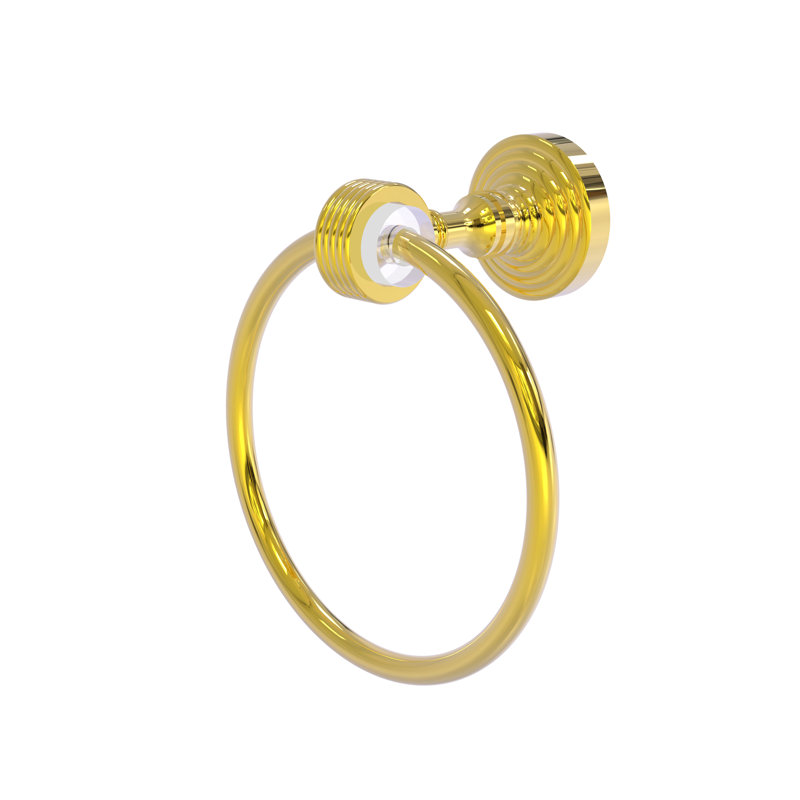Pacific Beach Towel Ring, Polished Brass