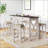 Console Table W/4 Stools,Dining Table Set