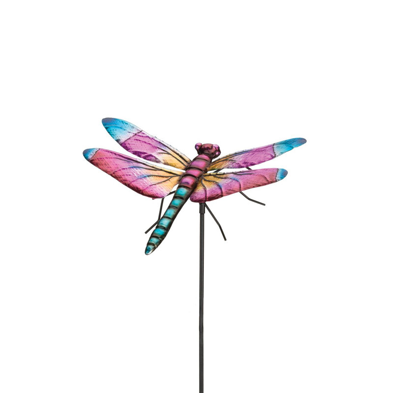 Dragonfly Stake - Skimmer, 36.25" H x 10.25" W x 7.5" D