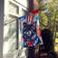Drapeau patriotique de la maison américaine-112698749