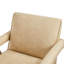 Fauteuil moderne en similicuir Nessi - sable-1966161694