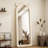 63"X24" Arched Floor Mirror Irregular Full Length Mirror With Flannel Frame-1470517160