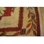 Square Shape Room Size Ivory Antique Chinese Rug Influenced Design Antique American Hooked Rug