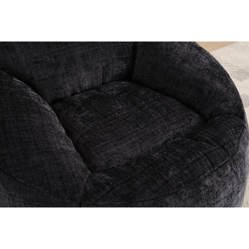 Soft Chenille Bean Bag Lazy - Foam, 44.56In Depth, 42.57In Width, 27.86In Height, Adds Comfort To Any Space Bed For Teens Foam Filled, Stain , Style
