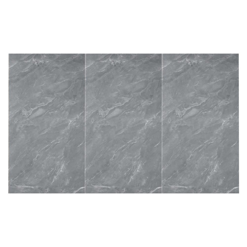 Clayson 5.1 cm x 47 cm Peel and Stick Faux Brick (10-pack), Marble Gray