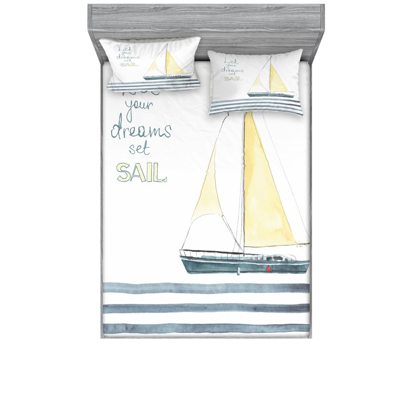 Microfiber Sheet Set, Full Sheet Set with Fitted Sheet