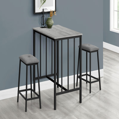 Dining Set, 3Pcs Set, Counter Height, 36" Rectangular