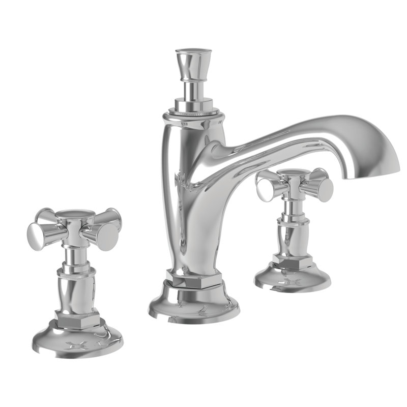 Vander Widespread Bathroom Faucet with Drain Assembly, Polished Chrome
