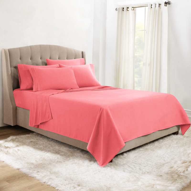 Microfiber Sheet Set, Twin Sheet Set + 1 Fitted Sheet + 3 Pillowcases, Navy Blue