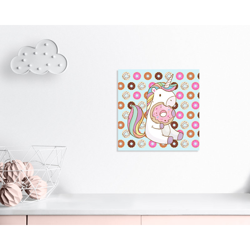 Adhésif décoratif beigne licorne, H 24 po x l 24 po x P 1,5 po, Canevas