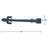 Black Wrought Iron Dummy Strap Hinge 12" L Fleur De Lis Rust Resistant