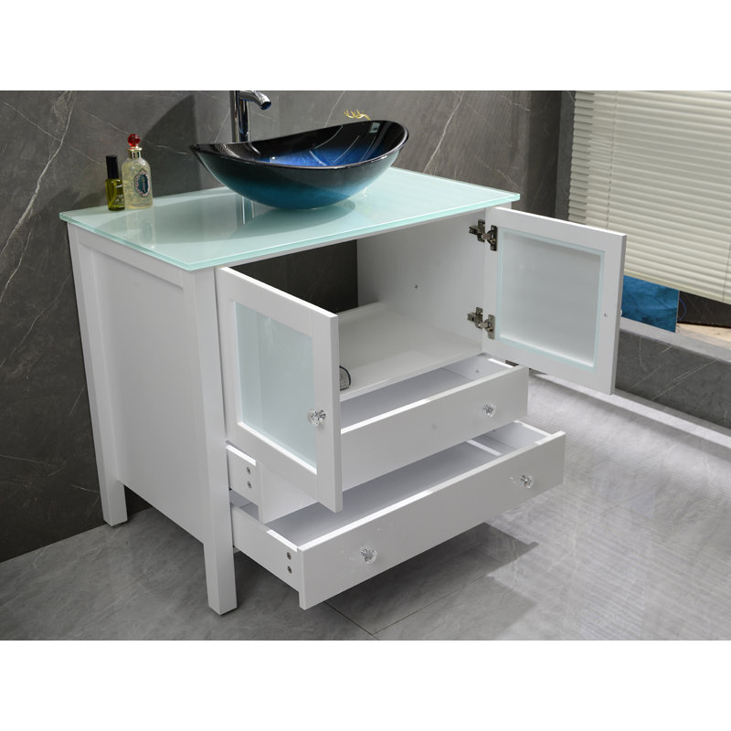 Ensemble de meuble-lavabo simple 36 po Avebury, Blanc