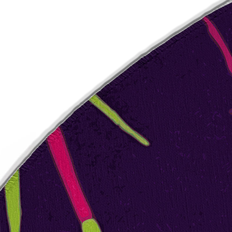 Tapis intérieur et extérieur Prismatic Blaze, Rond 5 pi