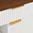 52" Fluted Kitchen Island With Drop Leaf, Power Outlet,Adjustable Shelves-1504753244