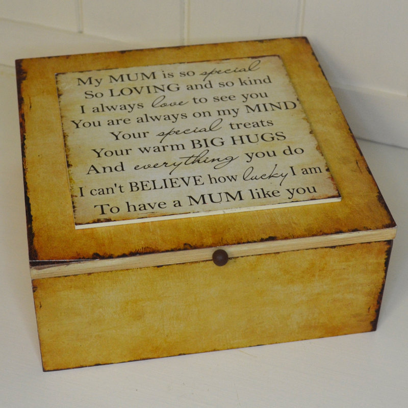 Vina Handmade Wooden Memory Box
