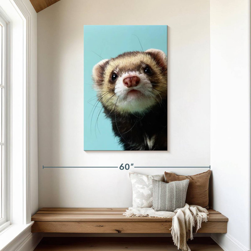 Sneaky Ferret, 45" H x 30" W