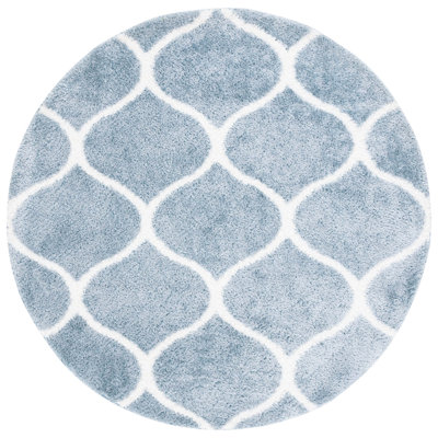 Tapis bleu / blanc Jailen