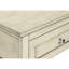 Table d'appoint transitionnelle avec placage blanc antique et rangement pour l'organisation de la chambre à coucher Décoration de salon à 2 niveaux