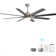 66 Inch Low Profile ABS Ceiling Fan With Dimmable Lights And Smart Remote Control 6 Speed Reversible Noiseless DC Motor For Indoor