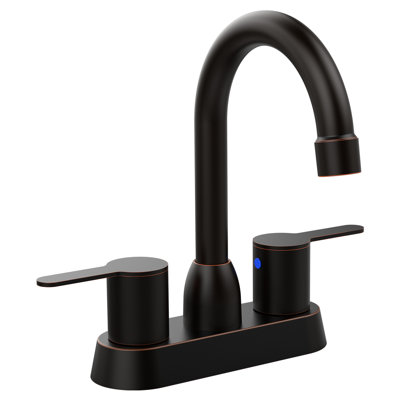 2 Handles Oil Rubbed Bronze Bathroom Sink Faucet For 2/3 Hole. Modern Style Rv Faucet. Made Of Solid Brass Plastic, With Stainless Steel Handles. Quick And Easy Installation Within 30 Mins - Plastic