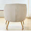 Fauteuil d'appoint en velours côtelé-644719286