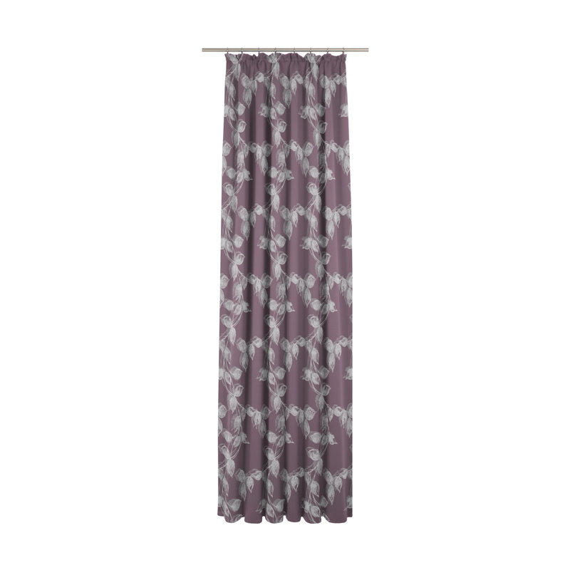 Aston Pinch Pleat Room Darkening Curtains, 135cm Width x 245cm Drop, Lilac