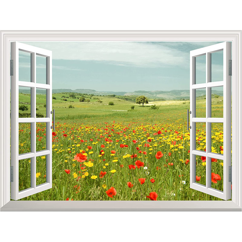 Peel & Stick Floral Border, 48" L x 36" W