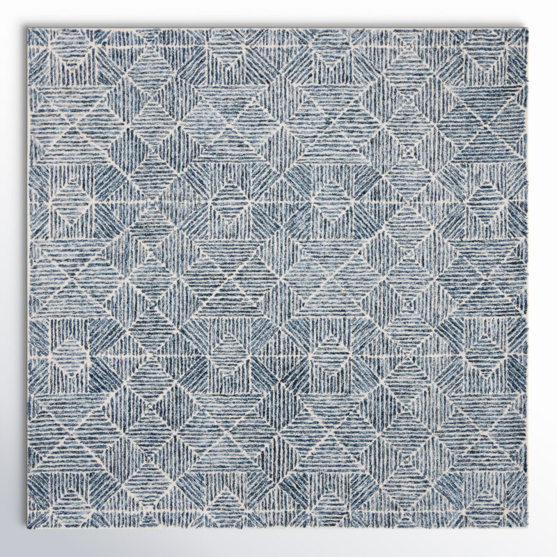 Linsly Geometric Indoor Rug, Square 10'