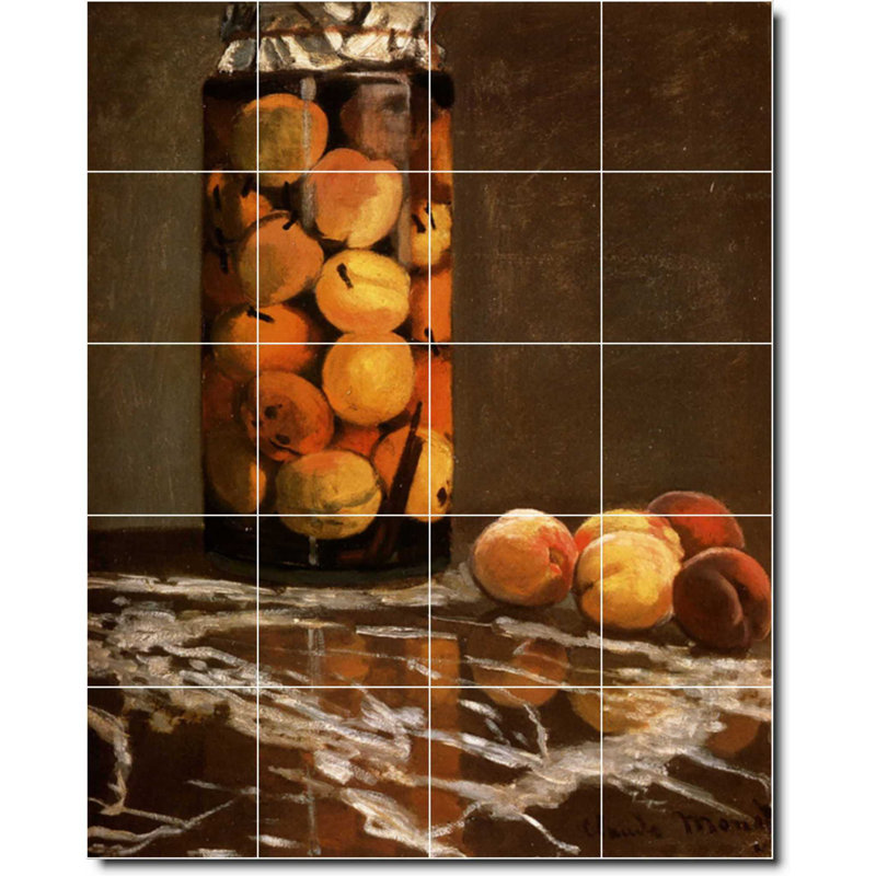 Carreau de céramique décorative 24 po x 30 po 6 po x 6 po, Fruit et légume 06126