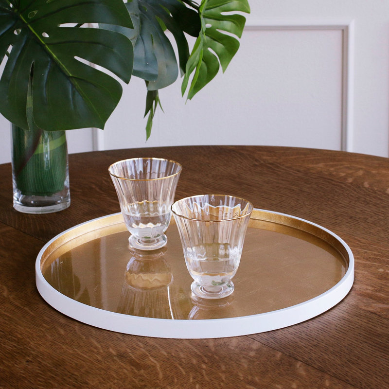 Indochine Round Lacquered Tray