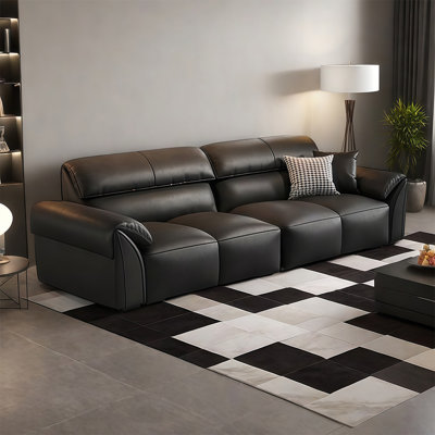 Italian minimalist modern straight - row sofa
