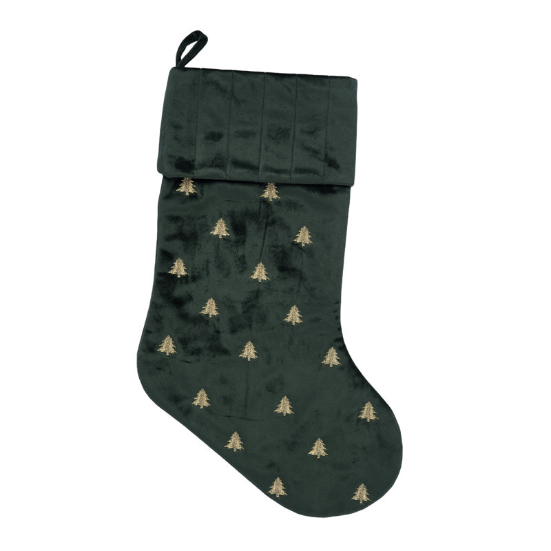 Chaussette de Noël émeraude
