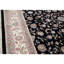Hand Knotted Wool Area Rug in Black And Ivory