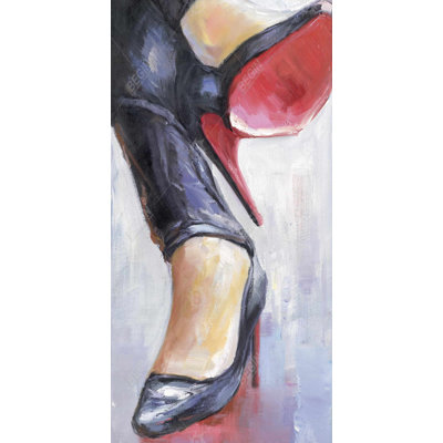 Crossed legs and high heels 2 - 15.75"x31.50" Desk mat